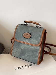 Women Vintage Suede Multi-purpose Backpack Retro Preppy Style Flap Handbag Crossbody Shoulder Bag Versatile Daily Casual Bag