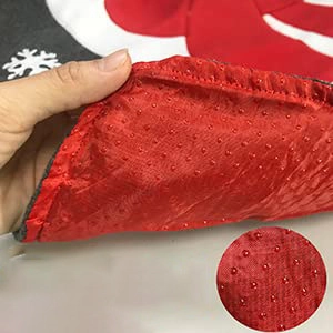 Set de toilette Noël avec envers antidérapant haute densité pour décoration de salle de bain