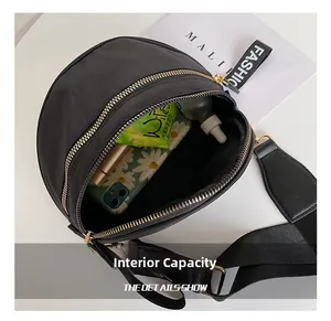 Top view of camouflage saddle bag interior showing large capacity for phone and accessories