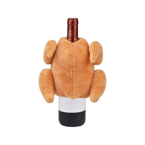 Creatieve pluche kalkoen wijnfleshoes voor Thanksgiving en oogstfeest tafeldecoratie