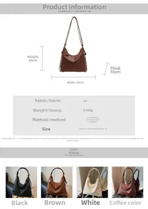 Tabella delle dimensioni dettagliata con misura 30cm e vari colori per questa borsa tote
