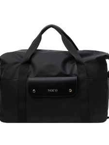Grande borsa da viaggio in nylon nero con logo NOCO e manici resistenti