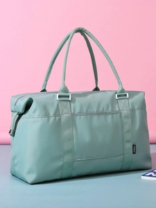 Mint green large capacity waterproof travel tote bag for fitness and short trips