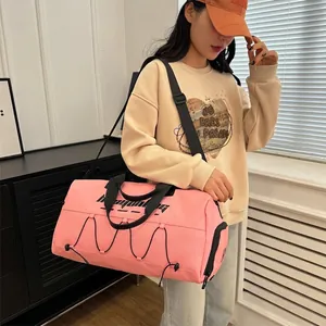 Large Capacity Gym Bag Waterproof Oxford Duffel Bag With Shoe Compartment For Women Men Travel Sports Workout Swimming