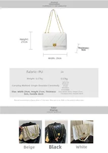 Quilted chain shoulder bag with dimensions 29x21x9cm and gold twist lock detail