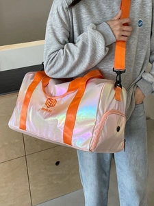 Large Capacity Holographic Laser Travel Bag Waterproof Fitness Duffle Bag With Dry Wet Separation Unisex Sport Gym Training Bag