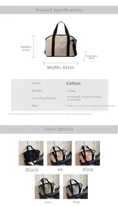 Detailed size specifications and weight info for the versatile multi-way travel duffel bag