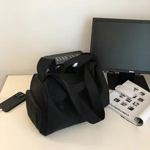 Large Capacity Sport Fitness Bag Nylon Lightweight Travel Duffel With Shoe Compartment Crossbody Yoga Bag For Women Men
