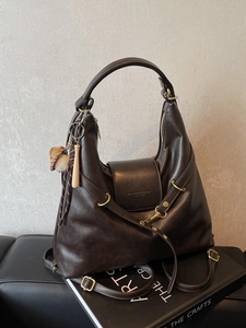Bolso Tote de Cuero PU Retro de Gran Capacidad Para Mujer Mochila Multifuncional de Hombro Con Colgante de Béisbol Moda Bolso
