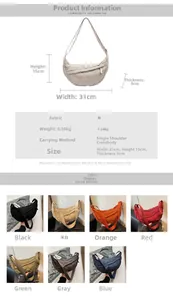 Size chart for quilted shoulder bag showing 31cm width, 15cm height, and 9cm thickness