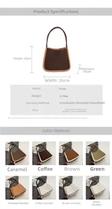 Detailed dimensions and internal structure of this faux shearling suede tote bag