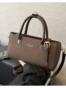 Brown vintage suede tote bag with leather handles for women daily commuting fashion