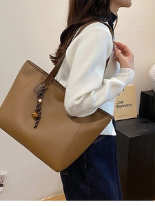 Borsa Tote in Pelle PU di Grande Capacità per Donna Borsa a Tracolla Vintage da Pendolare con Cerniera Borsa Sottobraccio alla Moda