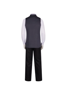 Rear view of Hellsing Alucard cosplay costume featuring vest, shirt and trousers