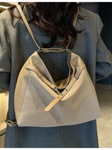 Minimalist Large Capacity PU Leather Backpack For Women Casual Spliced Tote Shoulder Bag Commuter Urban Travel Fashion Handbag