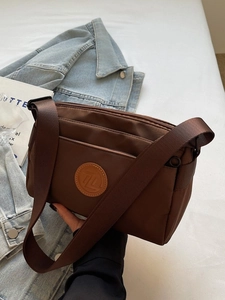 Sac Bandoulière en Nylon pour Femmes Multi-poches Avec Large Bandoulière Sac Messager Décontracté pour Voyage Quotidien