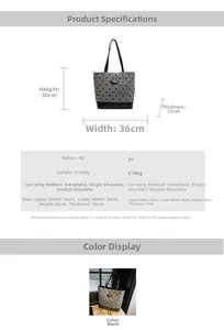 Spécifications de taille détaillées pour le grand sac à dos et sac seau à nœud