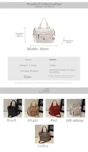 Detailed dimension guide for this nylon tote bag showing exact height and width
