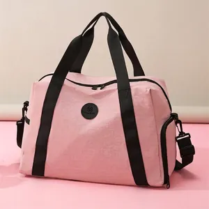 Large Capacity Oxford Cloth Travel Bag Waterproof Sport Gym Duffel Bag With Shoe Compartment Dry Wet Separation For Women Men
