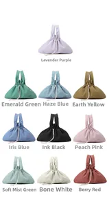 Colección de bolsos de nailon impermeables con cordón en diez colores versátiles
