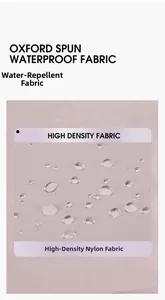 Vue macro du tissu en nylon haute densité résistant à l'eau montrant l'effet lotus