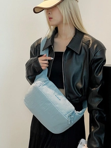Mode Femmes Nylon Sac Bandoulière Sac de Poitrine Résistant À L'eau Grande Capacité Multi Poches Sac À Épaule Pour Navette Décontractée Voyage