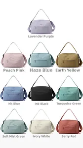 Matrix-Anzeige von Nylon-Reisetaschen mit großem Fassungsvermögen in zehn Farben