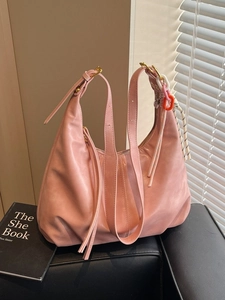 Grand Sac Hobo en Cuir PU pour Femmes Sac Cabas Décontracté Avec Décoration de Corde Tressée et Gland Sac Bandoulière