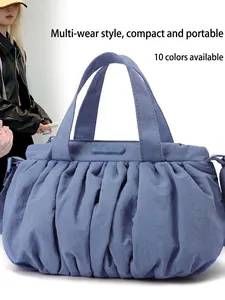 Damen Falten Nylon Wolken Tasche Lässig Leicht Wasserabweisend Umhängetasche Schultertasche Handtasche Für Den Alltag