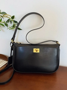 Women Minimalist PU Leather Small Square Crossbody Bag Vintage Shoulder Bag With Metal Turn Lock Daily Commute Handbag