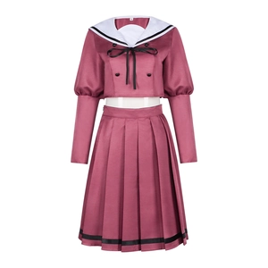 Women Sailor Suit Uniform Academy Style Long Sleeve Navy Collar Top And Pleated Skirt Cosplay Costume Japanese School Outfit