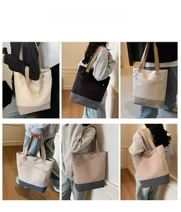 Detailed views of high-capacity canvas tote bags showing reinforced straps and side pockets