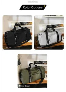 Sacs de voyage étanches en noir, gris et vert armée avec sangles HOCO réglables