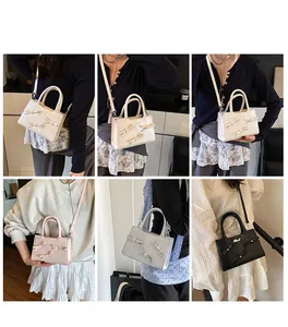 Collage of chic bow-decorated crossbody bags in ivory, silver, black, and pink colors