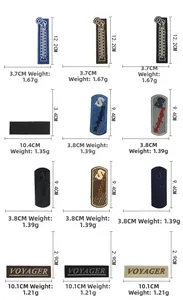 Detailed macro view of embroidered patches with various sizes and weights for DIY projects