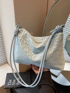 Sac Fourre-Tout pour Femme en Cuir PU Mode Grande Capacité Sac Bandoulière Gauffré Avec Bandoulière Nouée Sac à Main à Fermeture Éclair