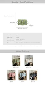 Detailed sizing and specifications of the vintage small PU leather crossbody shoulder bag