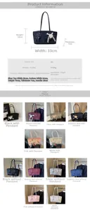 Detailed dimension chart and multi-color collection of luxury PU leather hobo bag for women