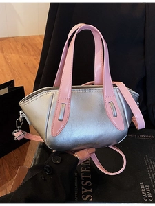 Contrast Color Women Shoulder Bag Niche Design PU Leather Handbag Chic Versatile Crossbody Bag For Daily Commute Lady Handbag