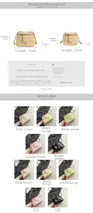 Guide des tailles pour petits et grands sacs bandoulière en cuir PU avec dimensions