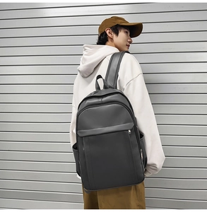 Waterproof dark gray commuter backpack with spacious compartments for city travel