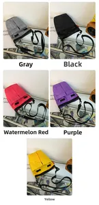 Borse a tracolla leggere in nylon in grigio, nero, rosso, viola e giallo opzioni