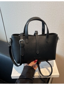 Women Retro Lychee Pattern PU Leather Bucket Bag Minimalist Crossbody Handbag Adjustable Shoulder Strap Daily Commute Fashion Large Tote Bag