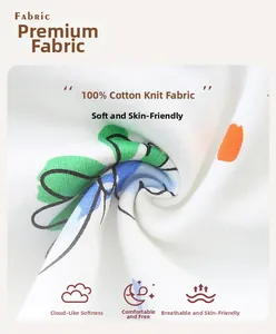 Detailed macro view of soft breathable double-layer cotton fabric with butterfly prints