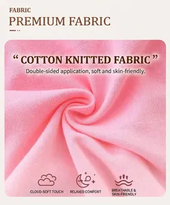 Close-up of soft pink cotton knitted fabric showing detailed texture and breathability