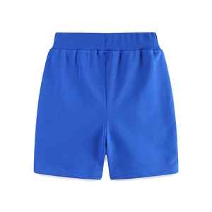 Jungen Strick Baumwolle Shorts Löwe Stickerei ROAR Buchstabe Elastische Taille Sommer Lässig Sportlich Hosen Für Kleinkinder