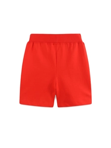 Western Style Girls Cotton Shorts Summer Children Sports Casual Pants With Puffin Umbrella Embroidery Red Toddler Shorts