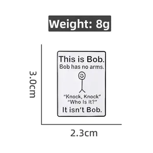 Detail view of rectangular enamel pin with dimensions 3.0cm by 2.3cm and 8g weight