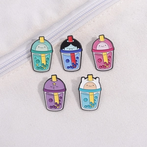 Lot de 5 broches en émail Adventure Time avec tasses de thé au lait pour vêtements