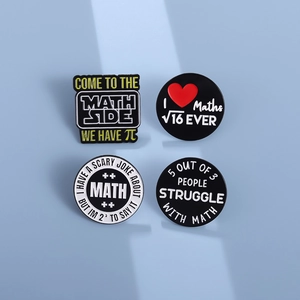 Creative Mathematical Formula Enamel Pin Alloy Academic Humor Brooch For Students Teachers Backpack Decor Badge Jewelry